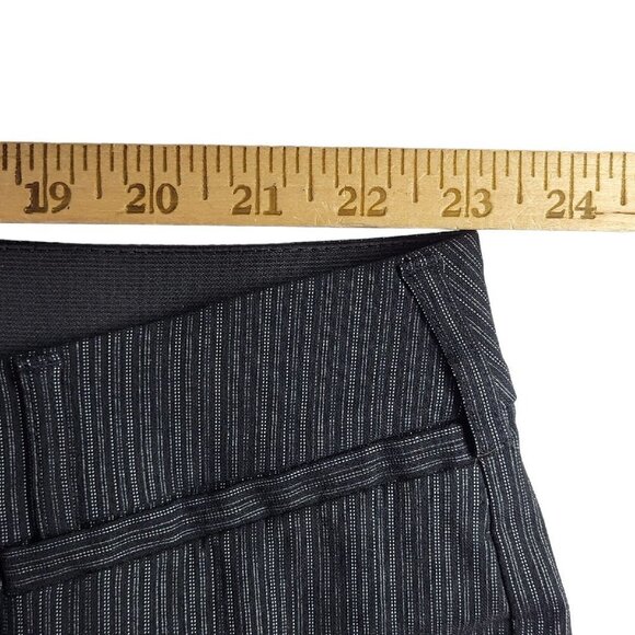 Lane Bryant The Allie Dress Pants Size 28 Trouser Straight Black Pinstripe 46X31 - Picture 8 of 12